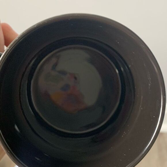 Peace Love Music Life Is Good Hippie Retro Black Red Coffee Mug - Picture 6 of 8